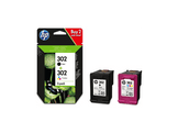 HP 302 Duo Pack Noir + Magenta - Jaune - Cyan