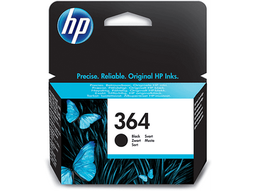 Cartouche d'encre noire avec des papillons. Cartouche d'encre noire avec le numéro 364.