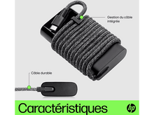 Charger l&#39;image dans la galerie, HP Chargeur pour laptop USB-C 65 W Noir (671R2AA#ABB)
