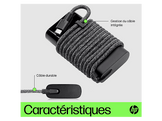 HP Chargeur pour laptop USB-C 65 W Noir (671R2AA#ABB)
