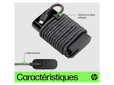 HP Chargeur pour laptop USB-C 65 W Noir (671R2AA#ABB)