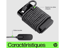 Charger l&#39;image dans la galerie, HP Chargeur pour laptop USB-C 65 W Noir (671R2AA#ABB)
