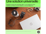 HP Chargeur pour laptop USB-C 65 W Noir (671R2AA#ABB)