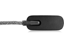 Charger l&#39;image dans la galerie, Adaptateur rectangulaire noir avec câble tressé, isolé sur fond blanc.
