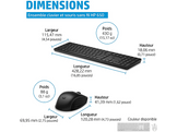 HP Clavier et souris sans fil HP 650 Noir (4R013AA#UUZ)