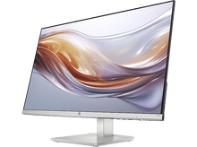 Charger l&#39;image dans la galerie, Écran d&#39;ordinateur argenté avec cadre blanc et écran incurvé.
