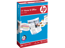 Charger l&#39;image dans la galerie, Boîte de papier HP Home &amp; Office A4. Elle montre le papier et une démonstration de son utilisation.
