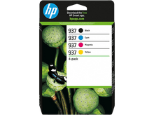 Charger l&#39;image dans la galerie, HP Pack de 4 cartouches d’encre 937 Noir / Cyan / Magenta / Jaune
