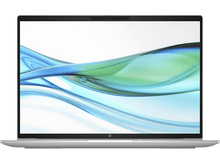 Charger l&#39;image dans la galerie, Ordinateur portable argenté, ouvert. L&#39;écran affiche un motif d&#39;ondes bleues et vertes.
