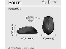 Charger l&#39;image dans la galerie, HP Souris sans fil 280 Silent Noir (19U64AA#ABB) Souris sans fil Noir
