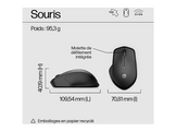 HP Souris sans fil 280 Silent Noir (19U64AA#ABB) Souris sans fil Noir