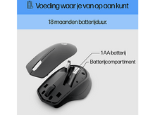 Charger l&#39;image dans la galerie, HP Souris sans fil 280 Silent Noir (19U64AA#ABB) Souris sans fil Noir

