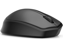 Charger l'image dans la galerie, Souris sans fil noire vue en angle, avec molette de défilement. La souris est sur fond blanc.
