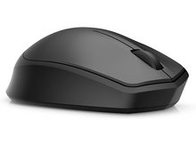 Charger l'image dans la galerie, Une souris d'ordinateur noire avec une molette. La souris est de conception ergonomique simple.
