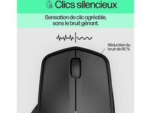 Charger l'image dans la galerie, Souris d'ordinateur noire avec texte et une illustration d'onde sonore.
