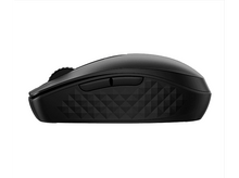 Charger l&#39;image dans la galerie, Une souris d&#39;ordinateur noire. La souris a une texture en forme de losange.
