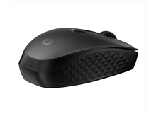 Charger l&#39;image dans la galerie, Souris sans fil HP noire avec une prise texturée. La souris est sur fond blanc.
