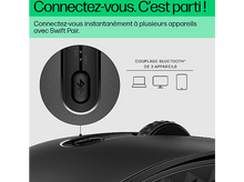 Charger l&#39;image dans la galerie, Gros plan d&#39;une souris sans fil avec un symbole Bluetooth et du texte sur l&#39;appairage Bluetooth.
