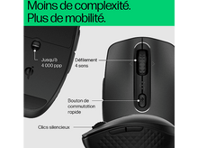 Charger l&#39;image dans la galerie, Gros plan d&#39;une souris noire avec des étiquettes.
