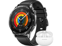 Charger l&#39;image dans la galerie, HUAWEI Combo Smartwatch GT5 46mm Noir + Freebuds 5i Blanc (HUA20010)
