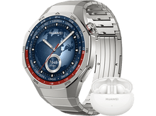 Charger l&#39;image dans la galerie, HUAWEI Combo Smartwatch GT5 46mm Titanium + Freebuds 5i Blanc (HUA20492)
