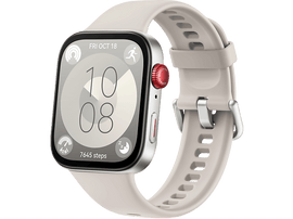 HUAWEI Smartwatch Fit 3 Bracelet en fluoroélastomère Blanc (55020CJH)