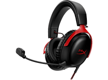 Charger l&#39;image dans la galerie, Casque de jeu HyperX Cloud II noir et rouge. Le casque est équipé d&#39;un microphone.
