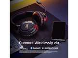 HYPERX B5VC4AA CLOUD FLIGHT 2 WRLS GAMING HEADSET - BL Over-ear Casque de jeu sans fil Noir