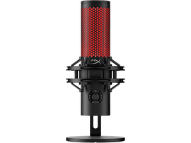 Microphone noir avec motif en nid d