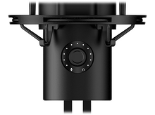 Charger l&#39;image dans la galerie, Un microphone noir avec un cadran central et des boutons. Le microphone est vu d&#39;en haut.
