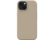 Coque de téléphone beige avec deux caméras, texte Ideal of Sweden en bas.