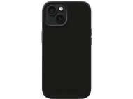 Coque de téléphone noire avec une découpe pour l'appareil photo et le logo Ideal of Sweden.