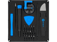 Kit d'outils avec tournevis et ventouse.