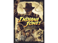 Couverture DVD pour Indiana Jones et le Cadran de la Destinée. Montre Harrison Ford avec d'autres acteurs.