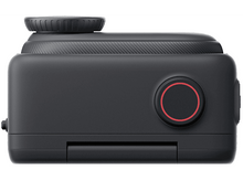 Charger l&#39;image dans la galerie, Caméra d&#39;action noire, vue latérale, avec bouton rouge et objectif.
