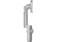 Charger l&#39;image dans la galerie, Stabilisateur de cardan de téléphone blanc, vue latérale. Téléphone attaché.
