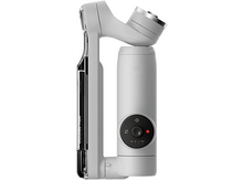 Charger l&#39;image dans la galerie, Une nacelle portative blanche et grise avec bouton d&#39;alimentation et lumière rouge.
