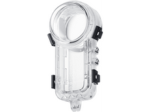 Charger l&#39;image dans la galerie, Boîtier de caméra sous-marine transparent avec des fermoirs noirs et une petite boucle de fixation.
