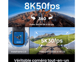 INSTA360 X6 Essentials Bundle Caméra 360° Midnight Black