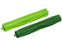 Charger l&#39;image dans la galerie, Deux brosses vertes pour aspirateur robot Roomba. Elles sont cylindriques.
