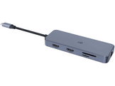 ISY Adaptateur Multiport 10-en-1 USB-C Argenté (IAD-1034)
