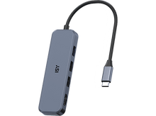 Charger l&#39;image dans la galerie, ISY Adaptateur Multiport 4-en-1 USB-C Argenté (IAD-1031)
