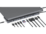 ISY Adaptateur multiport USB-C 11-en-1 Argenté (IDO-1100)