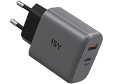 ISY Adaptateur secteur GaN USB-A/USB-C 65 W Gris (IWC 4065-GR)