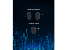 Charger l&#39;image dans la galerie, Chargeurs avec différents watts sur fond bleu.
