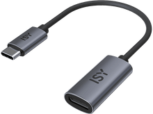 Charger l&#39;image dans la galerie, ISY Adaptateur USB-C naar DisplayPort 1.4 Z Gris (IDP 2500)
