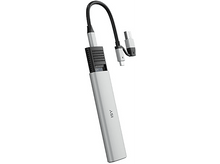 Charger l&#39;image dans la galerie, Un adaptateur USB-C ISY argenté avec plusieurs options de connexion.
