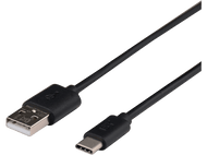 ISY Câble de données USB-A - USB-C 1 m Noir (IZB-541)