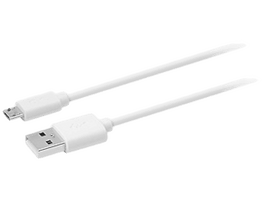 ISY Câble USB - microUSB 3 pack 0.6 m / 1 m / 2 m Blanc (OZB-503)