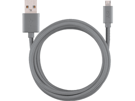 ISY Câble USB - microUSB Gris 1.8 m Gris (29099)